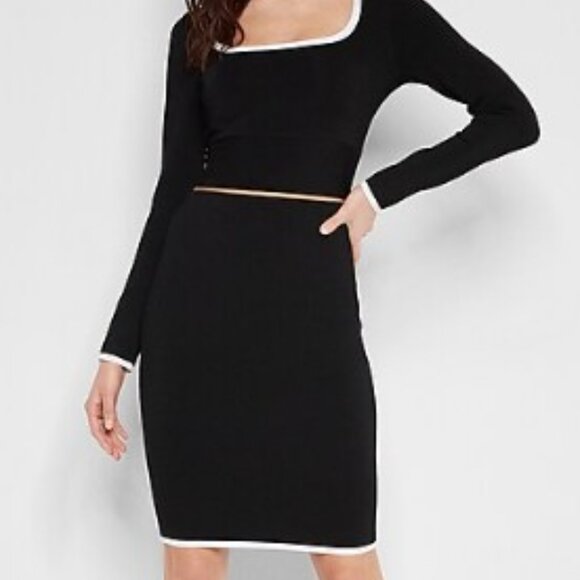 Express Dresses & Skirts - Express Elegant Black and White Women's Skirt Set Size MED